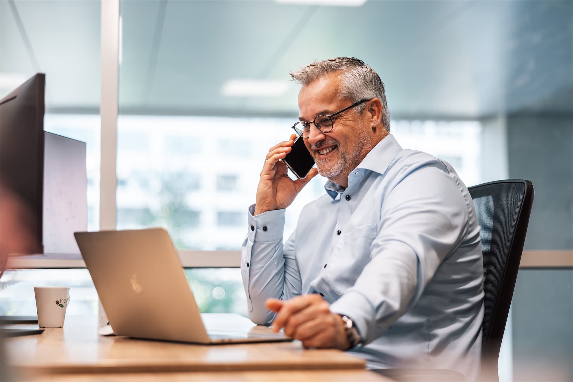 Marcel Spijkers aan het werk